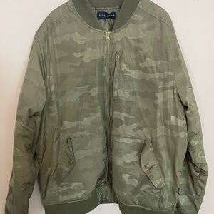 Green Camo Bomber Jacket